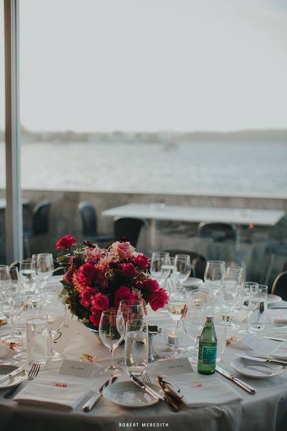 Guest Tables at Catalina Rose Bay