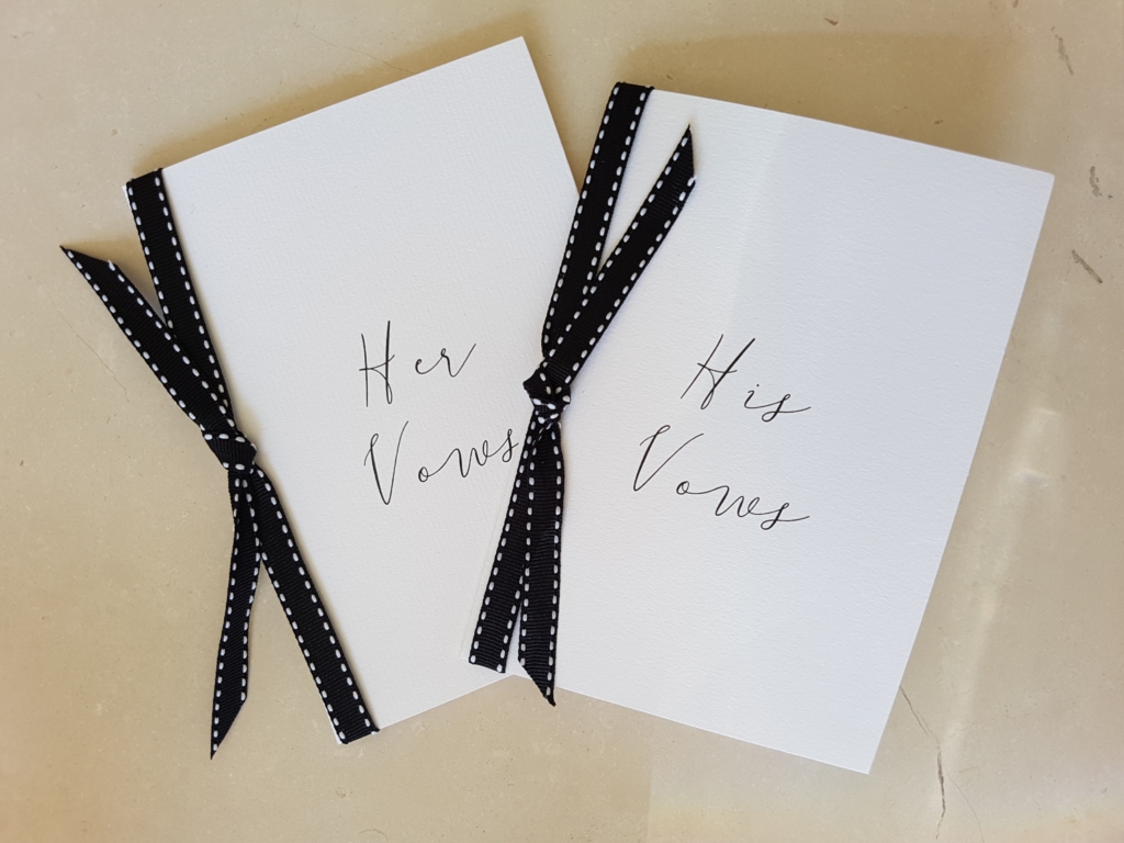 His and Her Vow Booklets