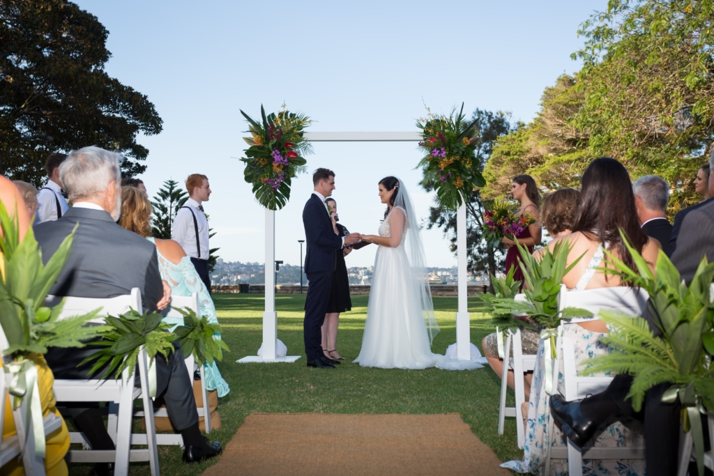 Royal Botanic Gardens Wedding Ceremony. Image Society Photography.