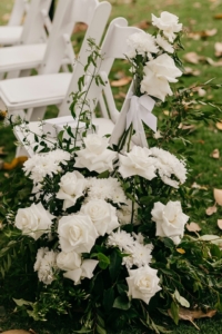 Wedding Aisle Flowers Dunbar House