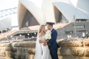 Bride and Groom at Sydney Opera House
