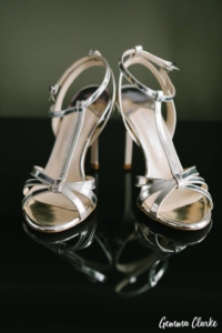 Bride's wedding shoes