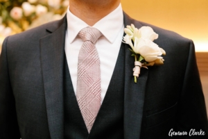 Groom's suit and button hole