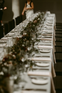 Wedding reception at The Mint Tablescape
