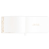 wedding guest book gold inside