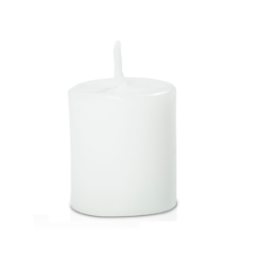 white votive unscented