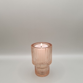 Blush Round Oxford Votive Candle Hire for Weddings