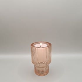 Blush Round Oxford Votive Candle Hire for Weddings