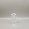 Clear Glass Oxford Taper Candle Hire for Weddings