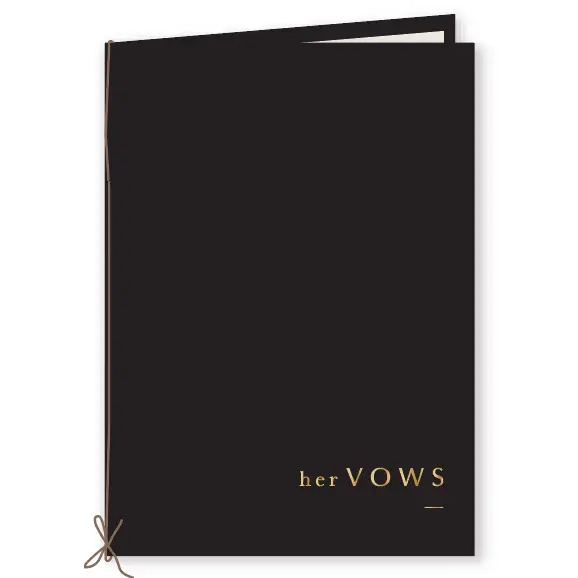Vow Booklet Black