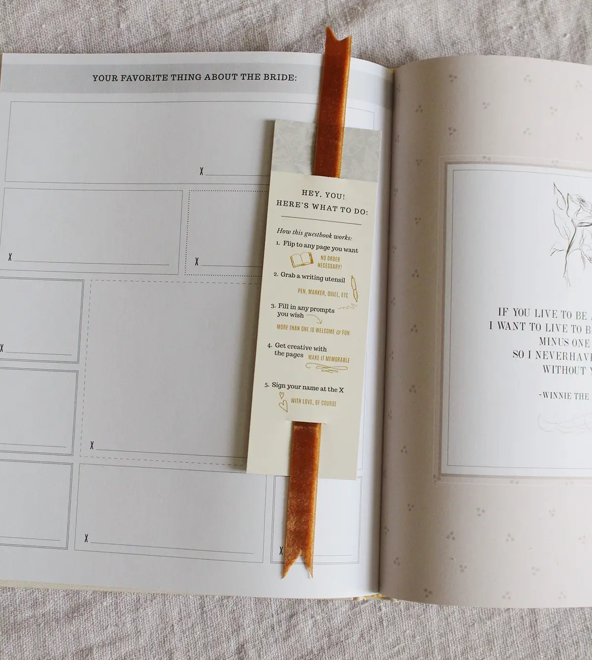 Interactive Guest Book Pages