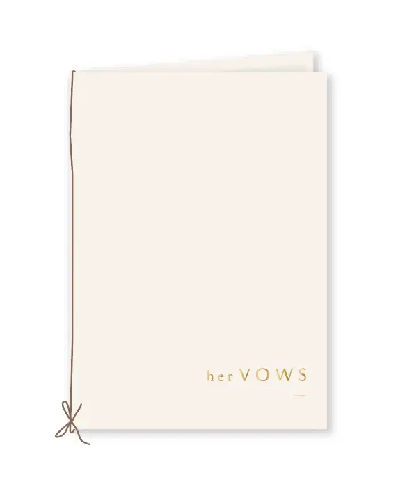 Vow Booklet Ivory